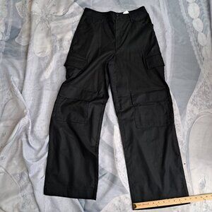 Banana Republic Pants Womens 8 cargo wideleg High Rise Cotton Utility NEW